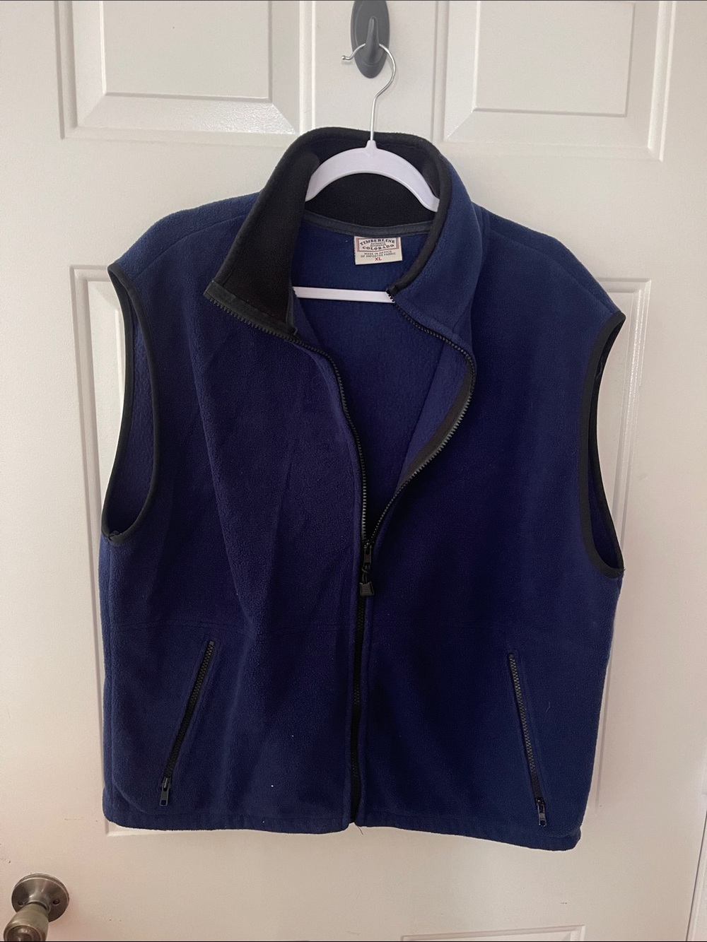 L.L.Bean Men’s Navy Fleece Vest - Full Zip